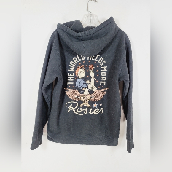Troll Co. Tops - Troll Co. Rosie The Riveter Hoodie, Size Small